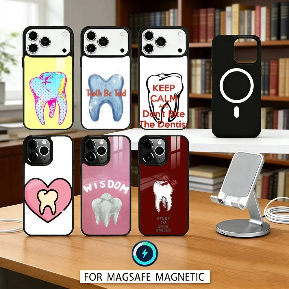 Забавный чехол для телефона с зубами стоматолога для iPhone 17, 16, 15, 14, 13, 12, Pro, Max, магнитный, для беспроводной зарядки MagSafe
Забавный чехол для телефона с зубами стоматолога для iPhone 17, 16, 15, 14, 13, 12, Pro, Max, магнитный, для беспроводной зарядки MagSafe