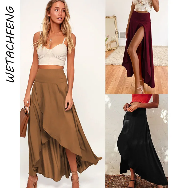 Ruffles Irregular Pleated Long Skirt Elegant Chic 2022 Sexy Summer High Waist Solid Beach Bohemian Vacation Skirts Women Clothes
Ruffles Irregular Pleated Long Skirt Elegant Chic 2022 Sexy Summer High Waist Solid Beach Bohemian Vacation Skirts Women Clothes
