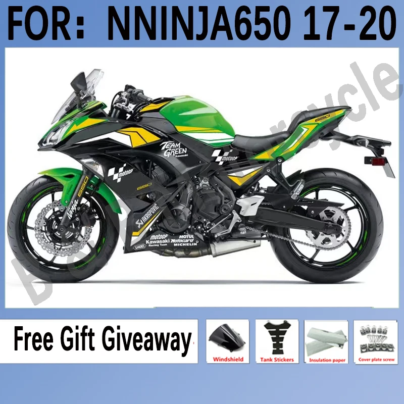 New Motorcycle Fairings kit for KAWASAKI ER-6F 2017 2018 2019 ER6F 17 18 19 ninja650 Fairings EX 650 NINJA 650 set green black
New Motorcycle Fairings kit for KAWASAKI ER-6F 2017 2018 2019 ER6F 17 18 19 ninja650 Fairings EX 650 NINJA 650 set green black