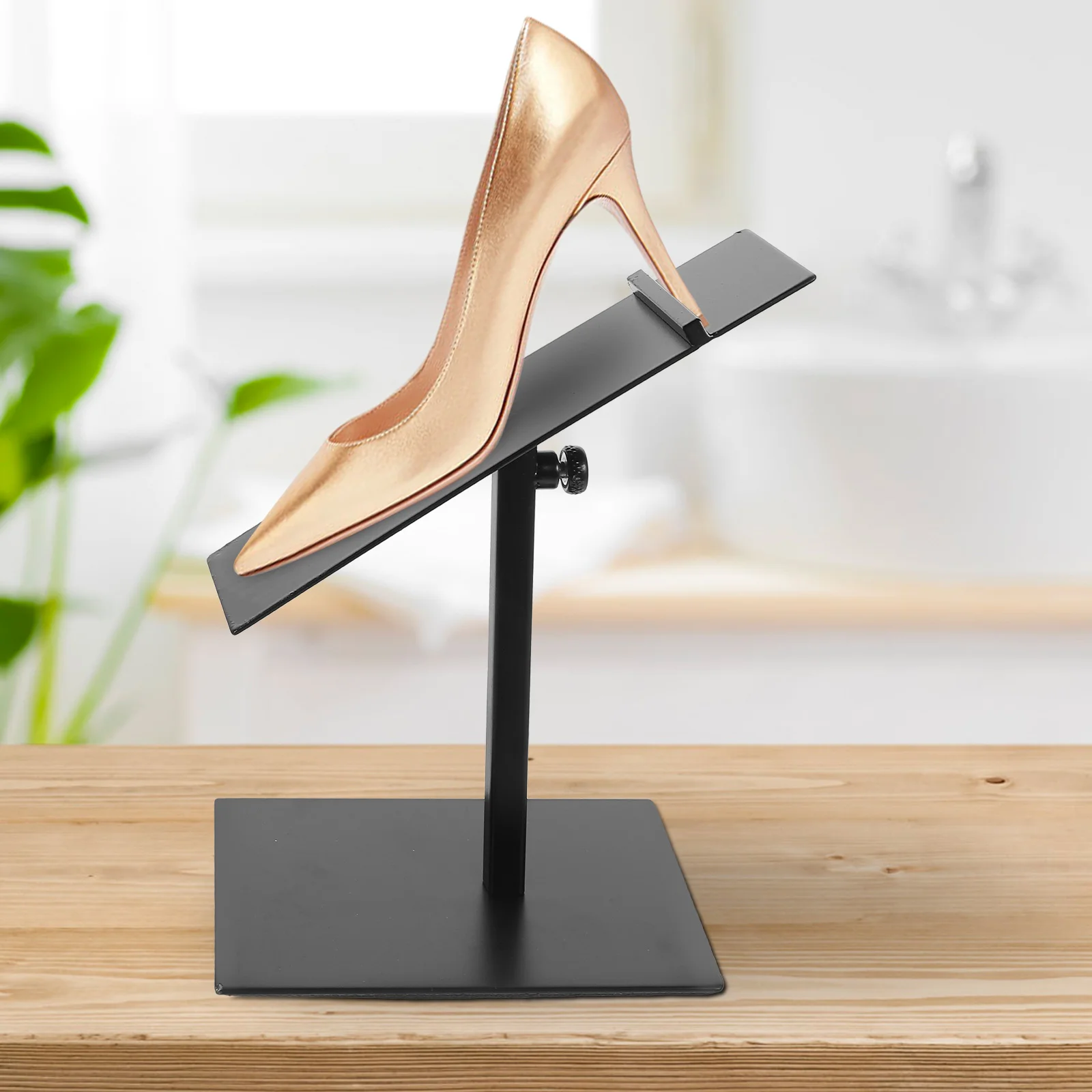 Shoe Display Stand Rack Adjustable Height for Store Shop Alloy Holder Black Sandal High Heels Exhibitor Practical
Shoe Display Stand Rack Adjustable Height for Store Shop Alloy Holder Black Sandal High Heels Exhibitor Practical