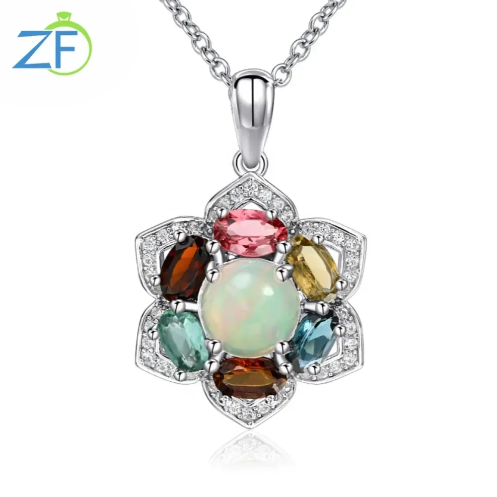 GZ ZONGFA Natural Opal Necklace 925 Silver Dazzling Sunflower Pandent Necklace for Women Chain Pendants Fine Jewelry Gift
GZ ZONGFA Natural Opal Necklace 925 Silver Dazzling Sunflower Pandent Necklace for Women Chain Pendants Fine Jewelry Gift
