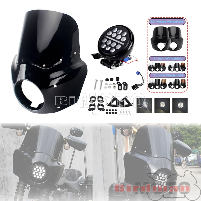 5.75" LED Headlight Front Fairing Headlamp Cowl Mask W/ Mount Bracket Kits For Harley Softail Low Rider S 114 117 FXLRS 2020-UP
5.75" LED Headlight Front Fairing Headlamp Cowl Mask W/ Mount Bracket Kits For Harley Softail Low Rider S 114 117 FXLRS 2020-UP