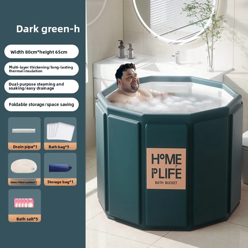 Foldable Adult Bathtub Portable Bath Tub for Home Use Spa Soaking Bathing Bucket
Foldable Adult Bathtub Portable Bath Tub for Home Use Spa Soaking Bathing Bucket