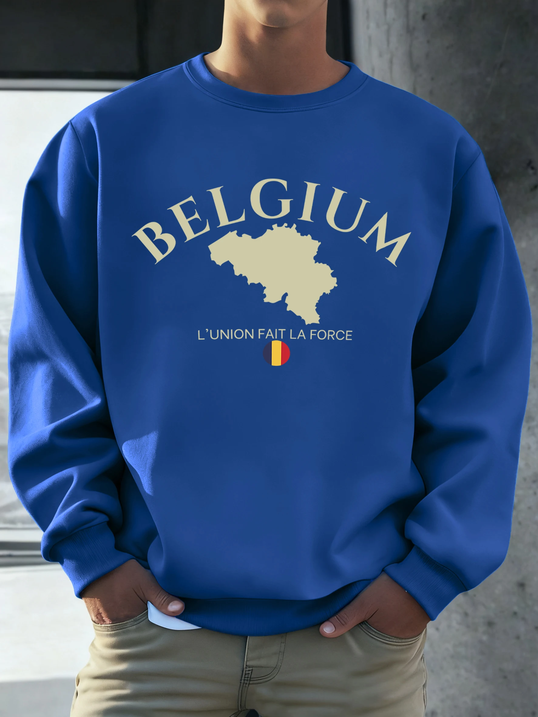 Бельгия L'Union La Force Толстовка с принтом Мужская модная одежда с круглым вырезом Флисовый осенний теплый пуловер унисекс Свободная винтажная спортивная одежда
Бельгия L'Union La Force Толстовка с принтом Мужская модная одежда с круглым вырезом Флисовый осенний теплый пуловер унисекс Свободная винтажная спортивная одежда