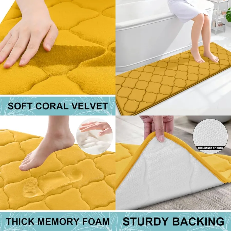 Memory Foam Bath Mat Rug 59x20, Ultra Soft and Absorbent Bathroom Rugs, Non-Slip, Comfortable, Machine Washable Bath Carpet for
Memory Foam Bath Mat Rug 59x20, Ultra Soft and Absorbent Bathroom Rugs, Non-Slip, Comfortable, Machine Washable Bath Carpet for