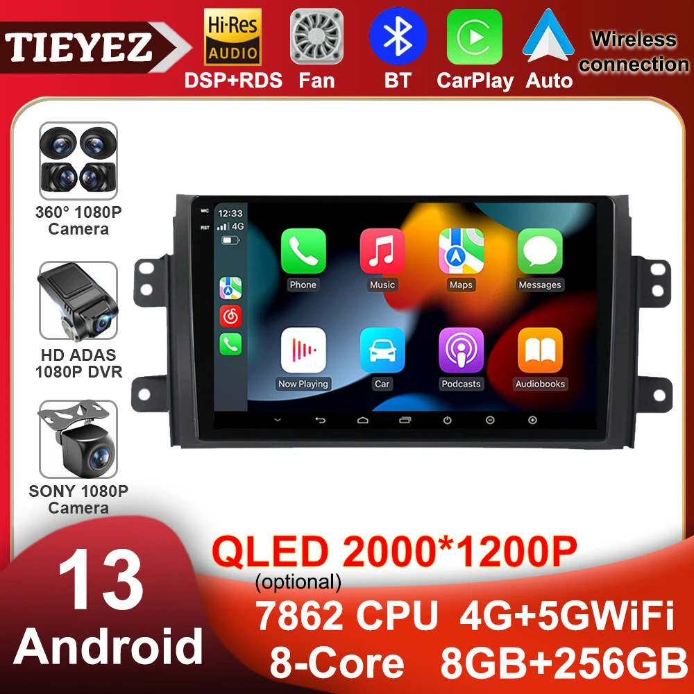 Автомобильная Мультимедийная система Carplay DSP, 9 дюймов, 4G, Wi-Fi, Android 13, GPS-навигация для головного блока Suzuki SX4 2006-2014, типоразмер 2 Din
Автомобильная Мультимедийная система Carplay DSP, 9 дюймов, 4G, Wi-Fi, Android 13, GPS-навигация для головного блока Suzuki SX4 2006-2014, типоразмер 2 Din