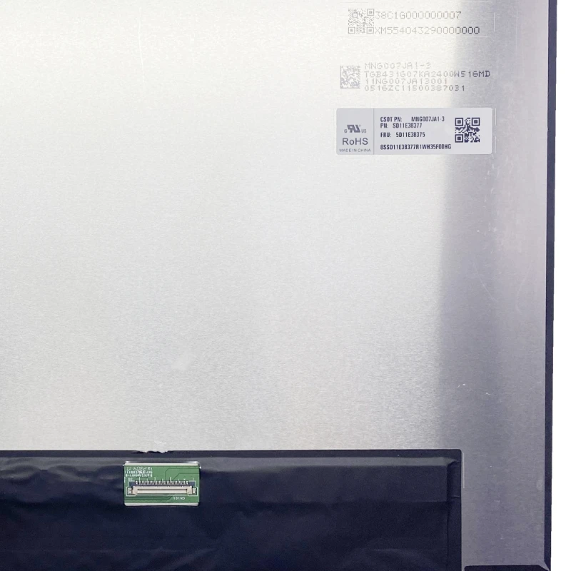 MNG007JA1-3 Laptop Screen Matrix 1920x1200 EDP 30 Pins 16.0‘’ LED Display Screen
MNG007JA1-3 Laptop Screen Matrix 1920x1200 EDP 30 Pins 16.0‘’ LED Display Screen