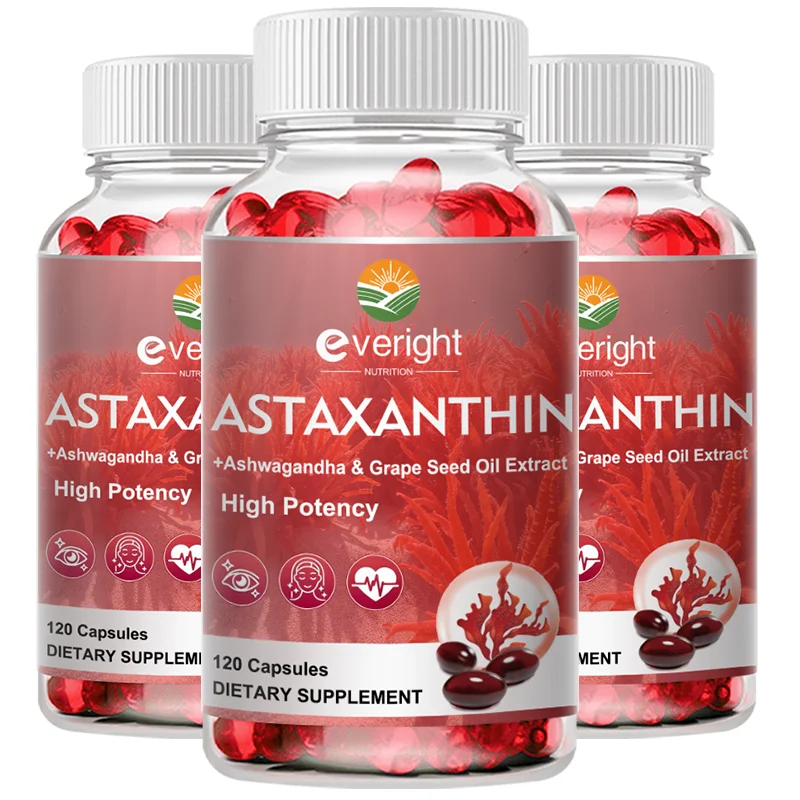 Astaxanthin 24mg for Healthy Skin & Anti-Aging - Antioxidant Eye Support with Microalgae, Grape Seed Oil & Ashwagandha
Astaxanthin 24mg for Healthy Skin & Anti-Aging - Antioxidant Eye Support with Microalgae, Grape Seed Oil & Ashwagandha