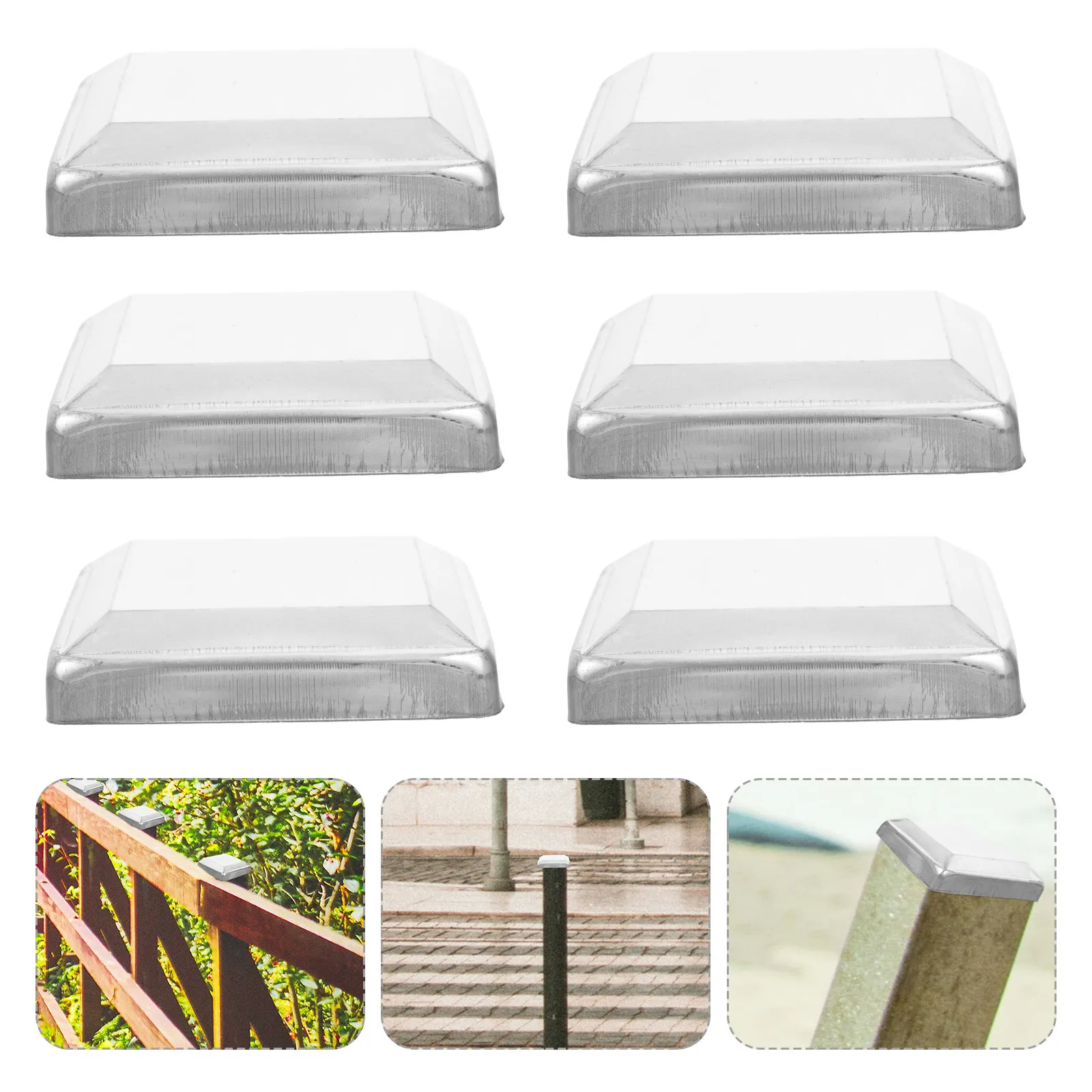 10Pcs Metal Fence Post Caps Solid Iron Square Tube Column Covers Smooth Edge Anti Shock Decorative Post Finials for Guardrail
10Pcs Metal Fence Post Caps Solid Iron Square Tube Column Covers Smooth Edge Anti Shock Decorative Post Finials for Guardrail