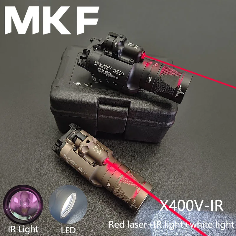 Тактический фонарь для охоты SF X400V-IR фонарь с красным лазерным прицелом X400 X400U
Тактический фонарь для охоты SF X400V-IR фонарь с красным лазерным прицелом X400 X400U
