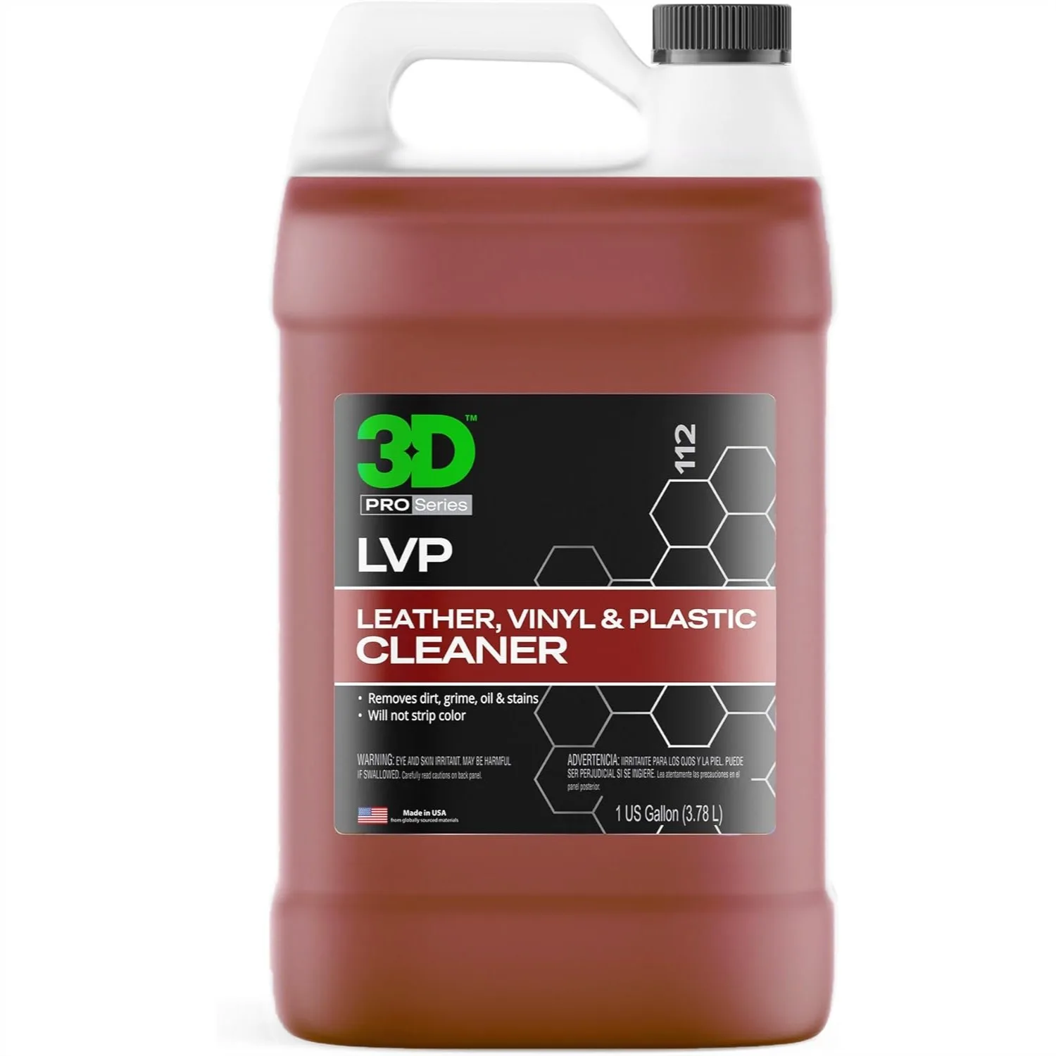 3D LVP Interior Cleaner - Removes Dirt, Grime, Grease, Oil & Stains from Leather, Vinyl & Plastic - 1 Gallon
3D LVP Interior Cleaner - Removes Dirt, Grime, Grease, Oil & Stains from Leather, Vinyl & Plastic - 1 Gallon