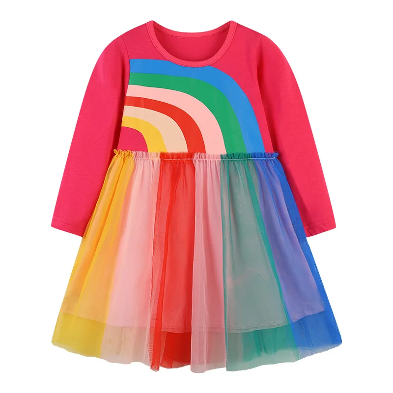 Dress for Baby Kids Girl Vestidos Mesh Patchwork Birthday Party Princess Evening Girl Dresses Rainbow Children Clothes Girls
Dress for Baby Kids Girl Vestidos Mesh Patchwork Birthday Party Princess Evening Girl Dresses Rainbow Children Clothes Girls
