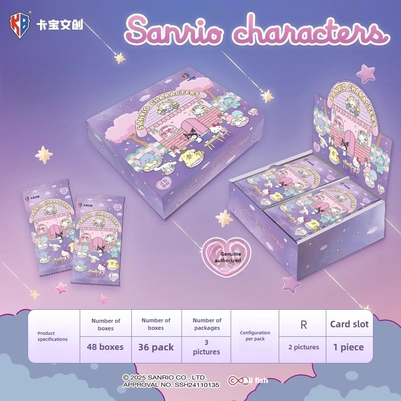 Карты KABAO Kuromi Instax, серия 4, коллекция Sanrio Family, официальные коллекционные карты с персонажами, милый бокс-сюрприз
Карты KABAO Kuromi Instax, серия 4, коллекция Sanrio Family, официальные коллекционные карты с персонажами, милый бокс-сюрприз