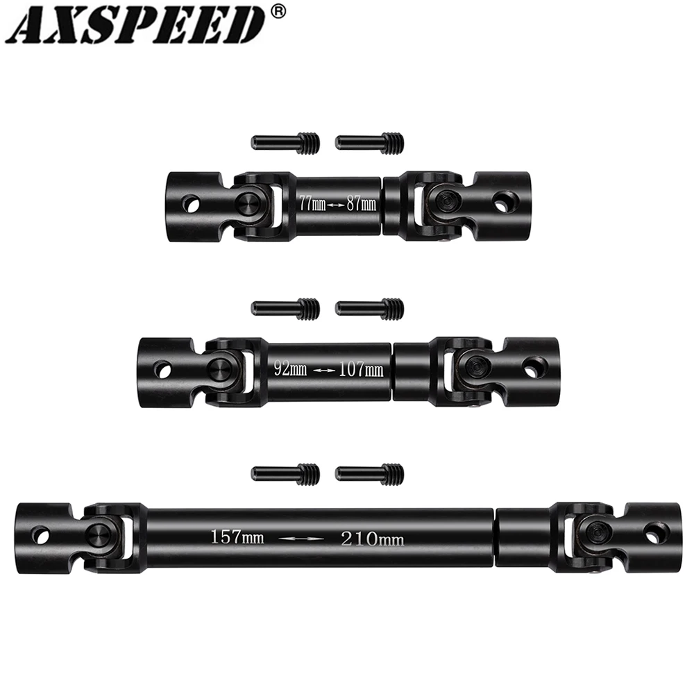 AXSPEED 1 шт. стальной приводной вал, центральные карданные валы для 1/6 RC гусеничного автомобиля, осевой SCX6 AXI05000, аксессуары для обновления
AXSPEED 1 шт. стальной приводной вал, центральные карданные валы для 1/6 RC гусеничного автомобиля, осевой SCX6 AXI05000, аксессуары для обновления