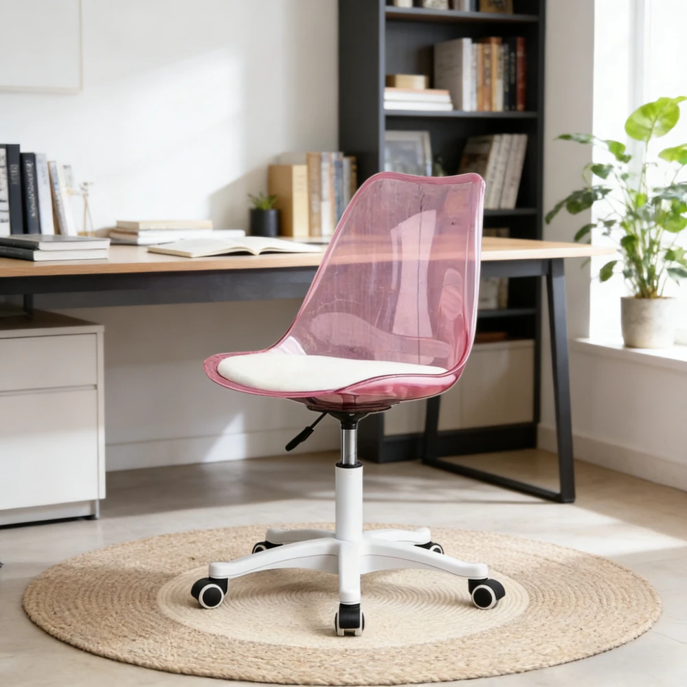 Acrylic Adjustable Computer Chair Armless Office Chair Height Ergonomic Chair Study Swivel Chair Transparent Backrest Chair
Acrylic Adjustable Computer Chair Armless Office Chair Height Ergonomic Chair Study Swivel Chair Transparent Backrest Chair