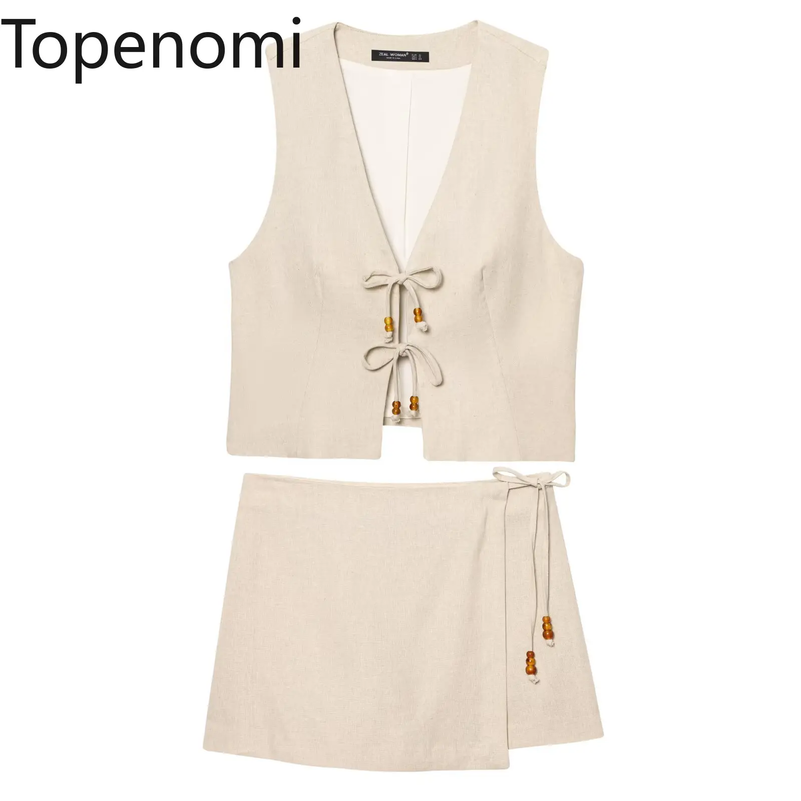 Topenomi Matching Sets Women Summer Elegant V Neck Bow Tied Sleeveless Short Vest High Waist Skirt Shorts Simple Fashion Suits
Topenomi Matching Sets Women Summer Elegant V Neck Bow Tied Sleeveless Short Vest High Waist Skirt Shorts Simple Fashion Suits