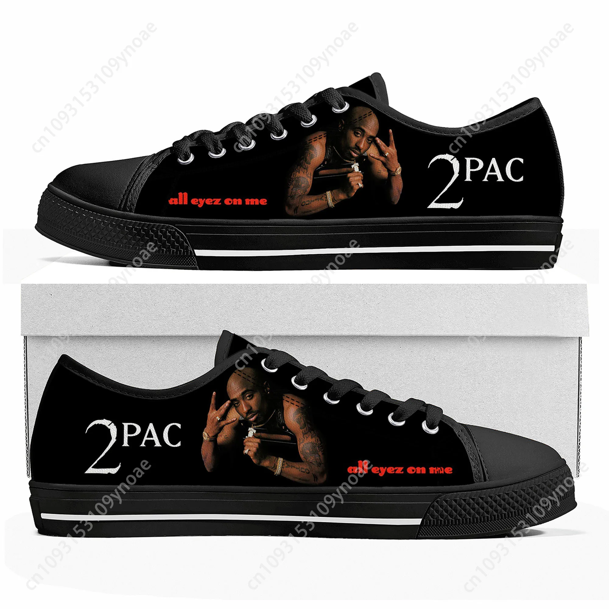 Rap 2Pac Tupac All Eyez on Me Low Top High Quality Sneakers Mens Womens Teenager Canvas Sneaker Casual Couple Shoes Custom Shoe
Rap 2Pac Tupac All Eyez on Me Low Top High Quality Sneakers Mens Womens Teenager Canvas Sneaker Casual Couple Shoes Custom Shoe