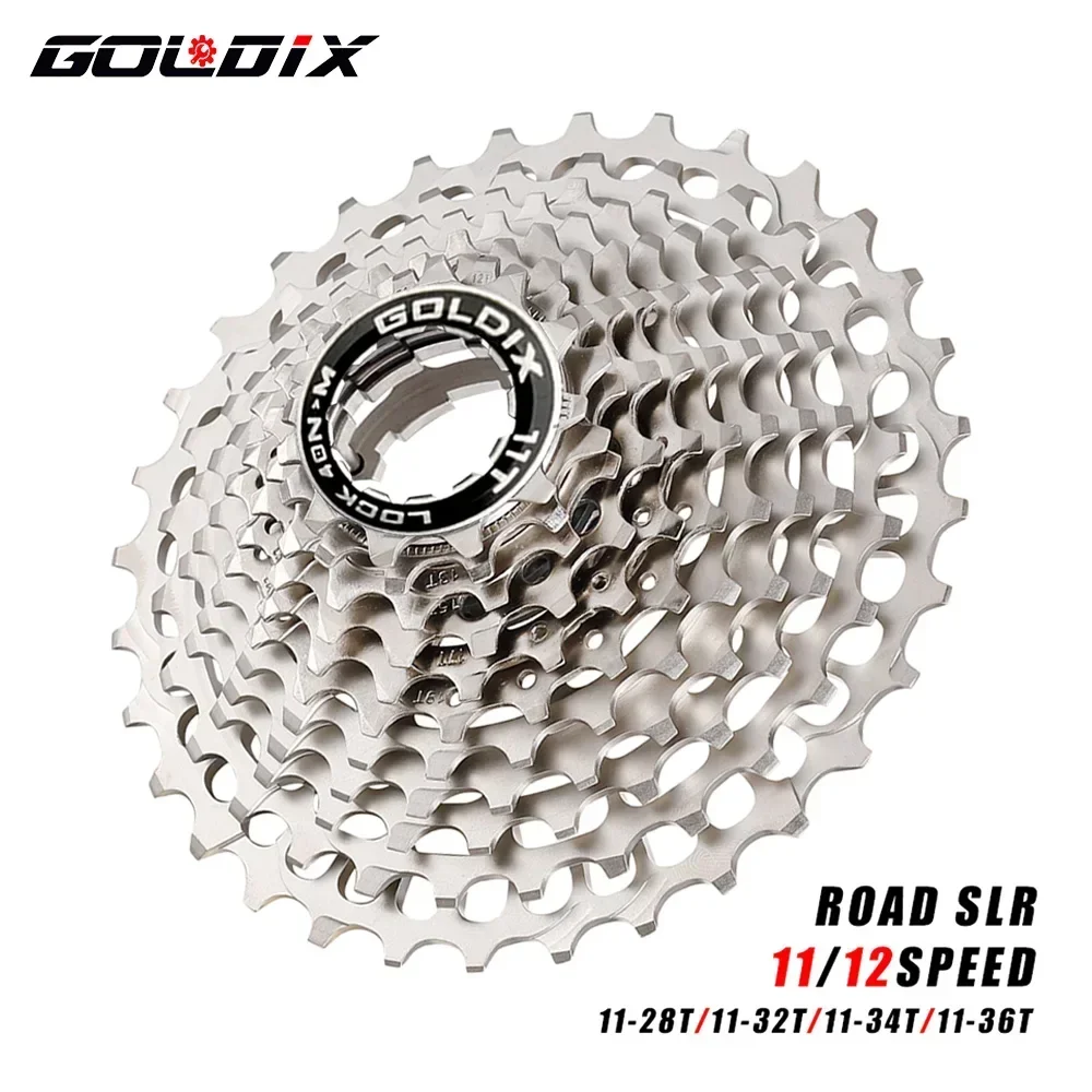 GOLDIX Ultralight Road Bike Freewheel 7075 Al Alloy Material 11/12speed HG Structure Bicycle Cassette for Shimano R7000 R8000
GOLDIX Ultralight Road Bike Freewheel 7075 Al Alloy Material 11/12speed HG Structure Bicycle Cassette for Shimano R7000 R8000