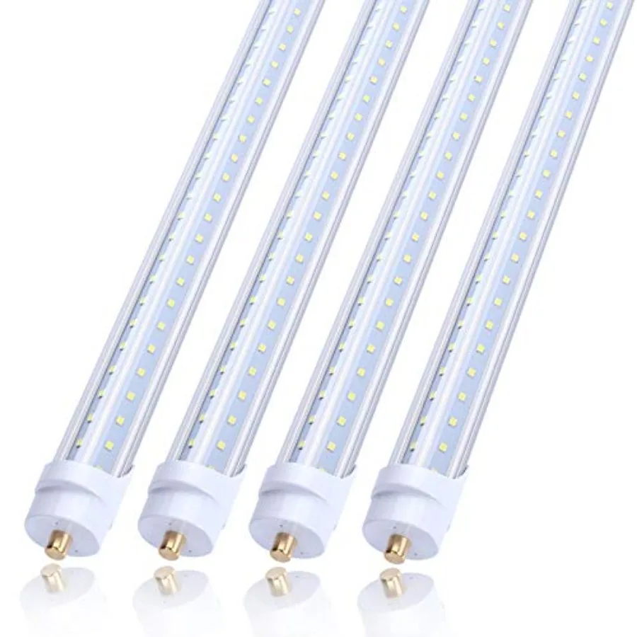T8 V Shaped 8Feet LED Tube LightNeed Bypass Ballast 65W Single Pin FA8 Base 7800LM 5000K Daylight White 8 Feet Replace150W Fluo
T8 V Shaped 8Feet LED Tube LightNeed Bypass Ballast 65W Single Pin FA8 Base 7800LM 5000K Daylight White 8 Feet Replace150W Fluo