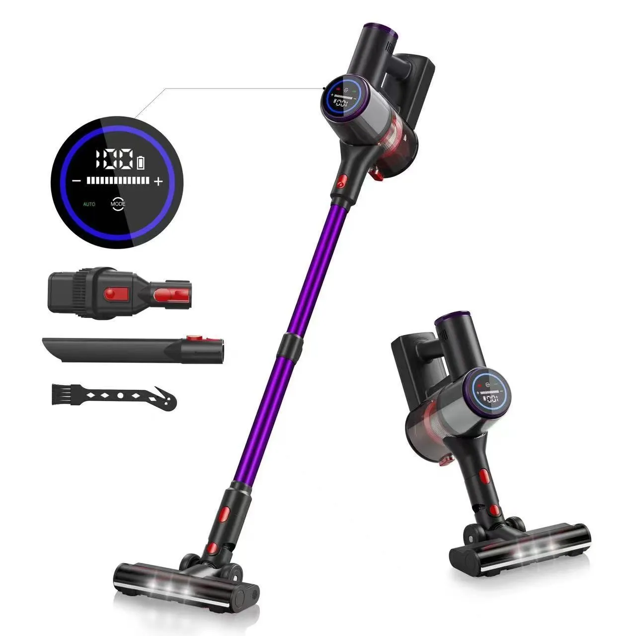500W High Power Handheld Stick Cordless Vacuum Cleaner For Pet Hair Portable For House
500W High Power Handheld Stick Cordless Vacuum Cleaner For Pet Hair Portable For House