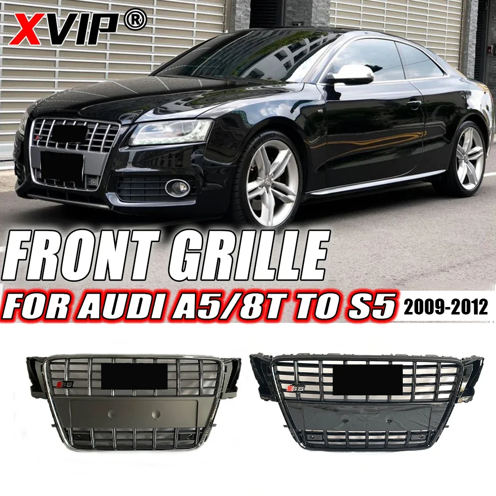 XVIP S5 Style Chrome Grey And Black Front Bumper Grille Trim Grill Fit For Audi A5 S5 8T 2009-2012 High Quality Upper Grille
XVIP S5 Style Chrome Grey And Black Front Bumper Grille Trim Grill Fit For Audi A5 S5 8T 2009-2012 High Quality Upper Grille