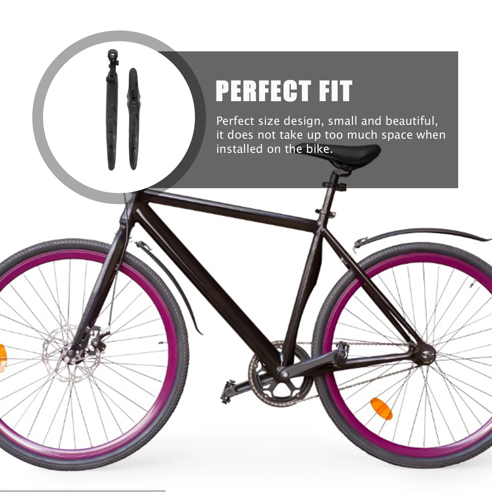 Mud Guard For Bicycle Premium Plastic Road Bike Cycling Riding Equipment Black Impact Resistant Durable Wheel Rain Protection
Mud Guard For Bicycle Premium Plastic Road Bike Cycling Riding Equipment Black Impact Resistant Durable Wheel Rain Protection