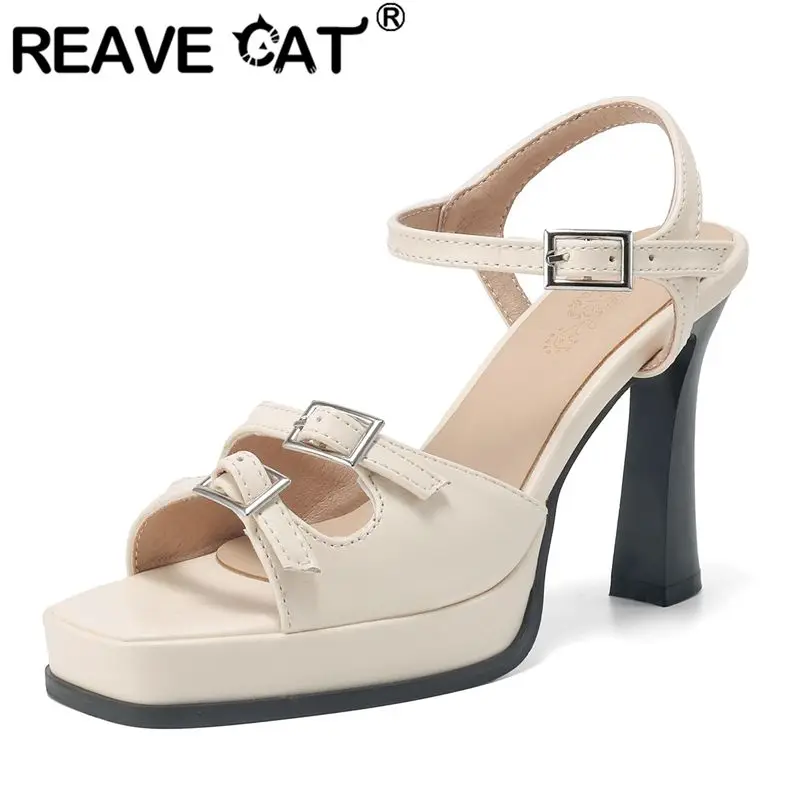 REAVE CAT 2025 Новый дизайн Модные женские сандалии с квадратным носком и блочным каблуком с пряжкой и ремешками Большие размеры 41 42 43 Женская обувь для свиданий
REAVE CAT 2025 Новый дизайн Модные женские сандалии с квадратным носком и блочным каблуком с пряжкой и ремешками Большие размеры 41 42 43 Женская обувь для свиданий
