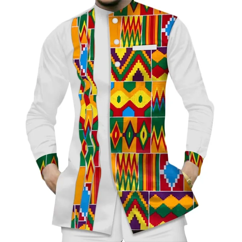 Men's Fashion 100% Cotton Dashiki Shirt Patchwork Print Traditional African Clothing Bazin Riche Top for Men
Men's Fashion 100% Cotton Dashiki Shirt Patchwork Print Traditional African Clothing Bazin Riche Top for Men
