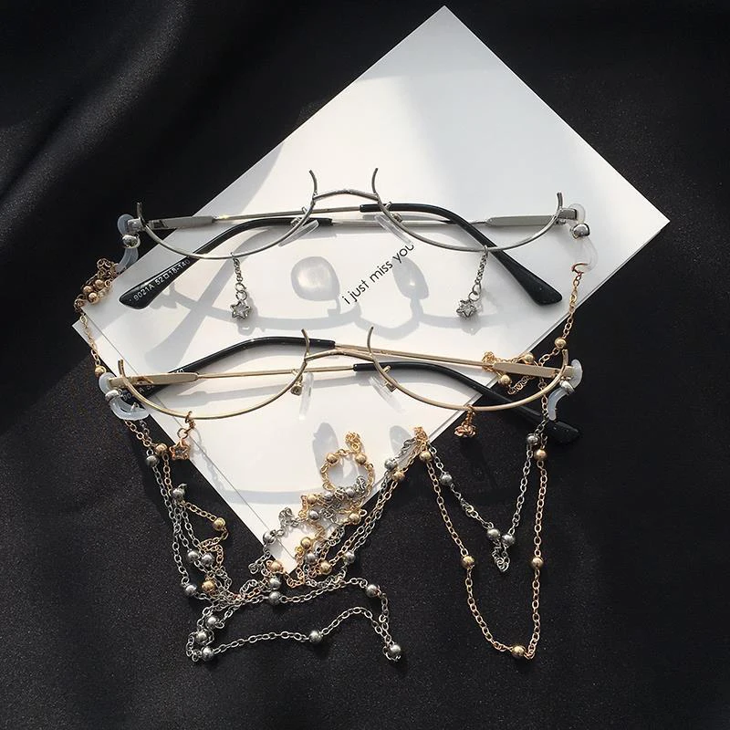 Women's Glasses Lower Half Frame No Lens Women Glasses Frame Water Drop No Lens Decoration Cute Girl Decoration Glasses Frame
Women's Glasses Lower Half Frame No Lens Women Glasses Frame Water Drop No Lens Decoration Cute Girl Decoration Glasses Frame