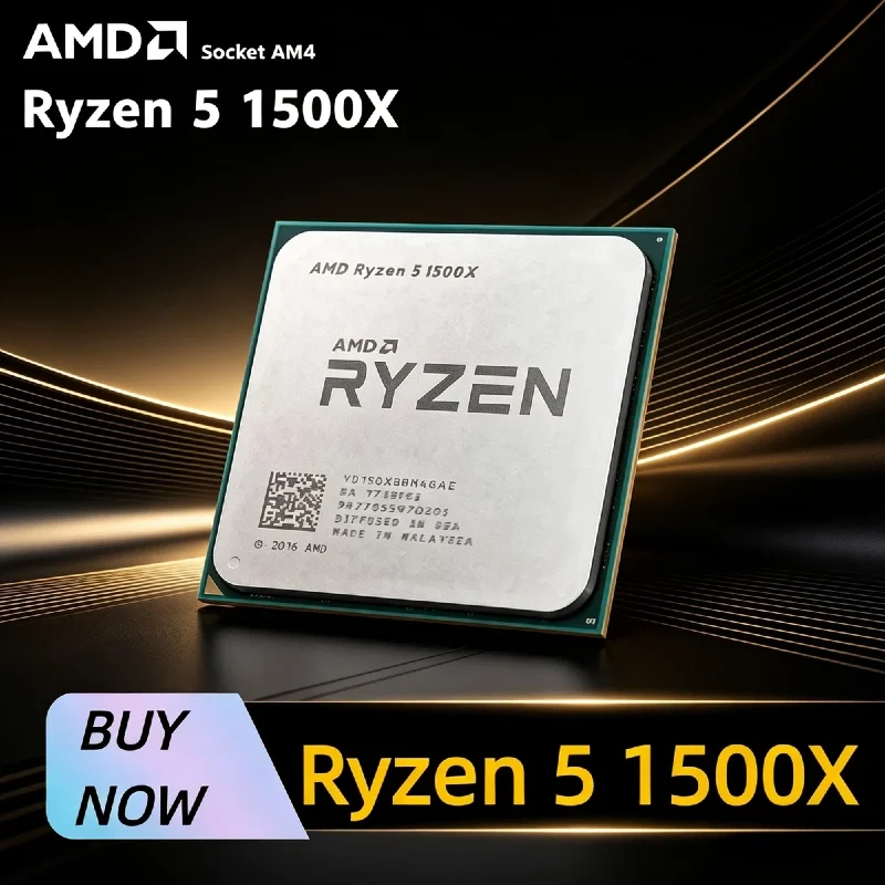 AMD YD150XBBM4GAE Ryzen 5 1500X AM4 CPU 3.5GHz 4C8T 16MB L3 Cache Low Power 65W Desktop Central Processor
AMD YD150XBBM4GAE Ryzen 5 1500X AM4 CPU 3.5GHz 4C8T 16MB L3 Cache Low Power 65W Desktop Central Processor