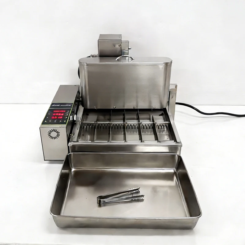 Автоматическая 4-рядная машина для приготовления мини-пончиков, электрическая фритюрница для сладких закусок, коммерческое кухонное оборудование
Автоматическая 4-рядная машина для приготовления мини-пончиков, электрическая фритюрница для сладких закусок, коммерческое кухонное оборудование