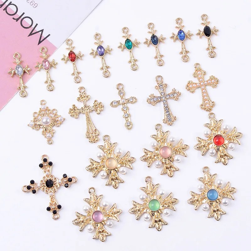 100 pieces set European and American retro court setting crystal crystal cross earrings material wholesale
100 pieces set European and American retro court setting crystal crystal cross earrings material wholesale