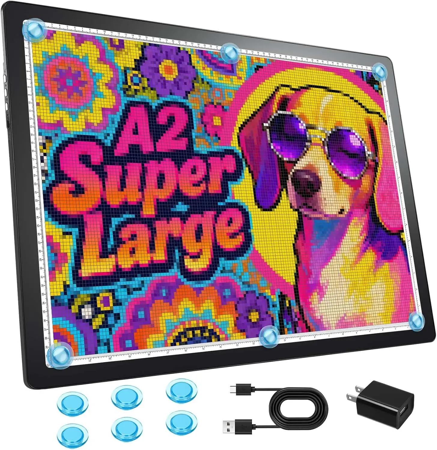 Extra Large Magnetic LED Light Box for Diamond Painting, Tracing, Sketching with 3 Color Modes
Extra Large Magnetic LED Light Box for Diamond Painting, Tracing, Sketching with 3 Color Modes