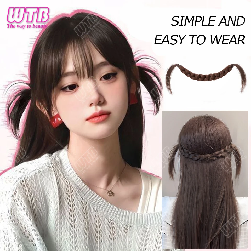 Synthetic Hair Accessories Wig Hair Accessories Cute Headdress Natural Fluffy Braided Modeling Dress up Fake Braids Wig
Synthetic Hair Accessories Wig Hair Accessories Cute Headdress Natural Fluffy Braided Modeling Dress up Fake Braids Wig