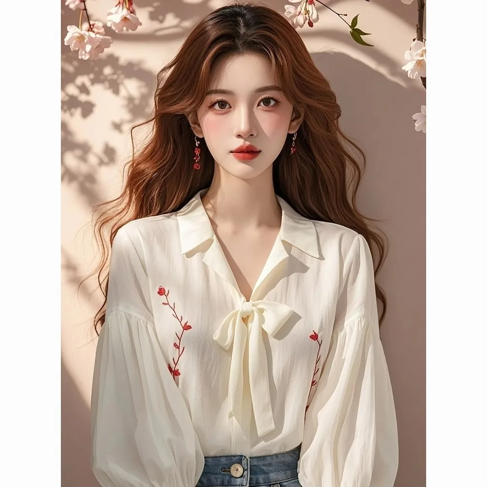 Long Sleeve Shirts Womens Chiffon Polka Dot Buttoned Slim Fit Lantern Sleeves Preppy Minimalist Feminine Elegant French Style
Long Sleeve Shirts Womens Chiffon Polka Dot Buttoned Slim Fit Lantern Sleeves Preppy Minimalist Feminine Elegant French Style