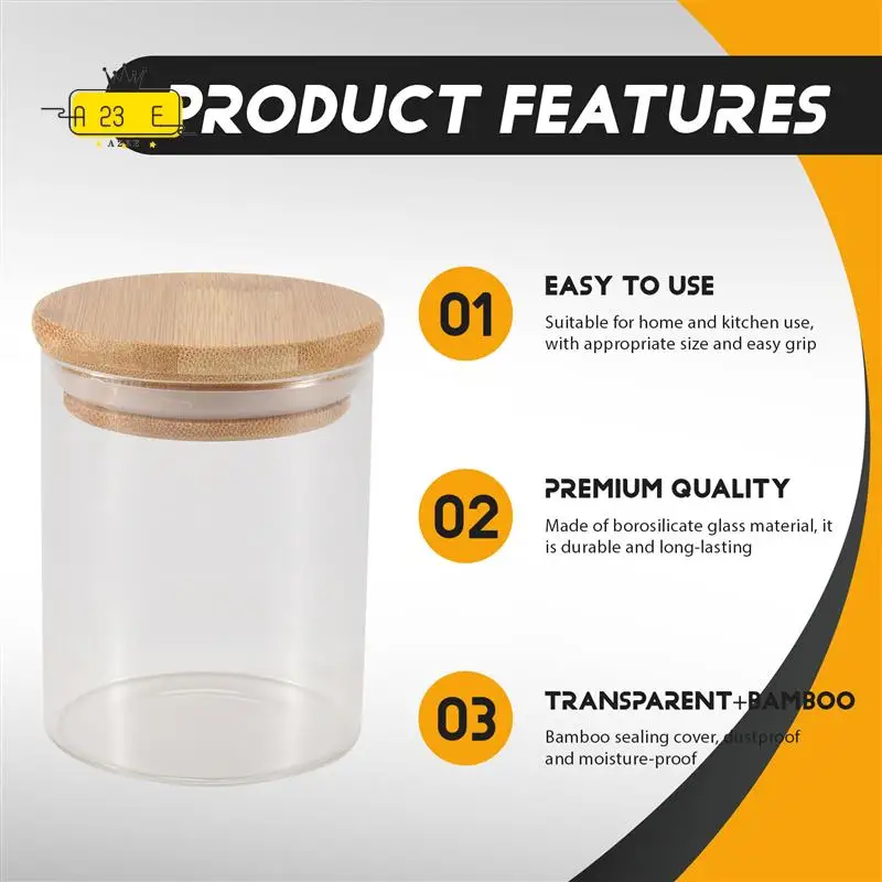 A23E-10Pcs Bamboo Wood Lid Glass Jar Airtight Canister Kitchen Storage Bottles Jars Food Container Tea Coffee Beans Candy Jar
A23E-10Pcs Bamboo Wood Lid Glass Jar Airtight Canister Kitchen Storage Bottles Jars Food Container Tea Coffee Beans Candy Jar