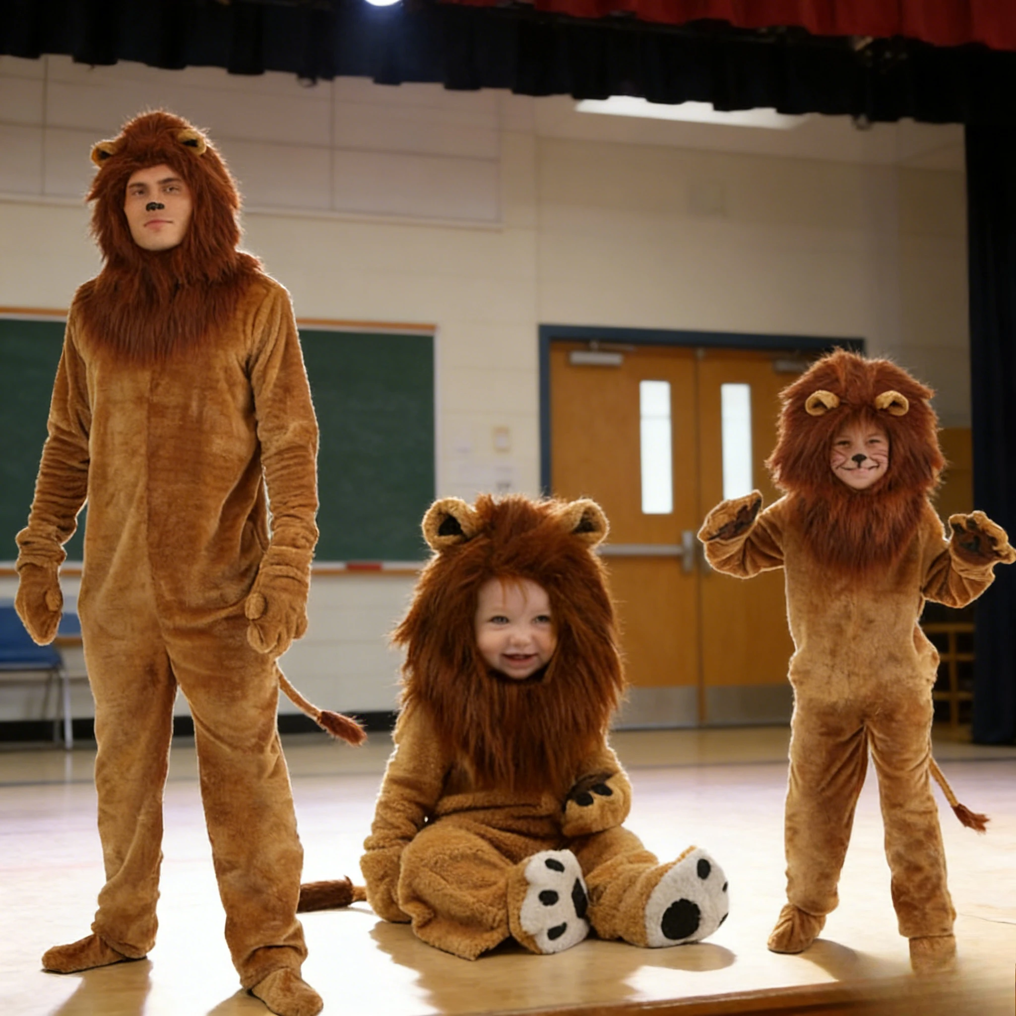 Lion Cosplay Costume for Adults Kids The Lion Outfit Animal Theme Party Stage Performance Dress
Lion Cosplay Costume for Adults Kids The Lion Outfit Animal Theme Party Stage Performance Dress
