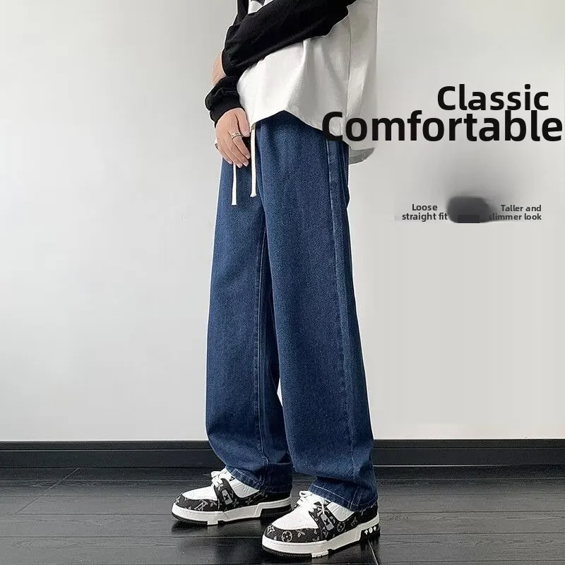 Loose Fit Summer New Style Men's Jeans High Street Style Thin Black Long Pants Straight Leg Casual Fashion plus Size
Loose Fit Summer New Style Men's Jeans High Street Style Thin Black Long Pants Straight Leg Casual Fashion plus Size