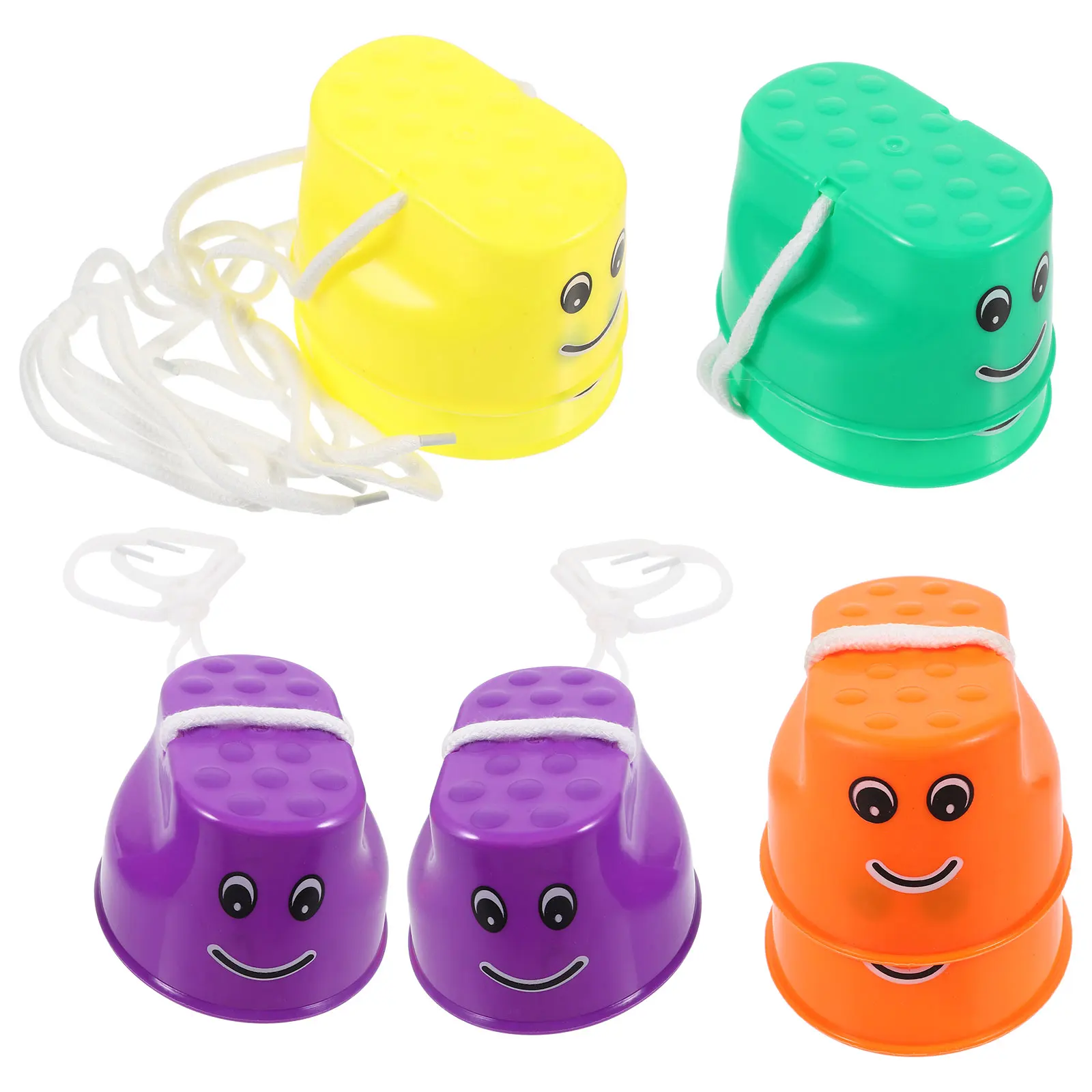 4 Pairs Stilts Toys Kids Walking Cups Balance Bucket Stepping Stones Plastic Thickened Adjustable Rope
4 Pairs Stilts Toys Kids Walking Cups Balance Bucket Stepping Stones Plastic Thickened Adjustable Rope