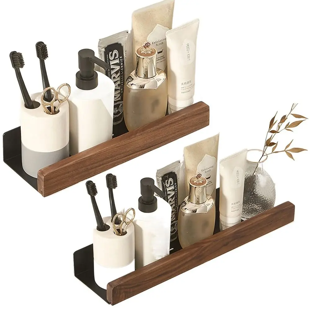 No Punch Hanging Bathroom Shelf Moisture Proof Two Installation Methods Wooden Bath Storage Rack Elevated Guardrail Waterproof
No Punch Hanging Bathroom Shelf Moisture Proof Two Installation Methods Wooden Bath Storage Rack Elevated Guardrail Waterproof