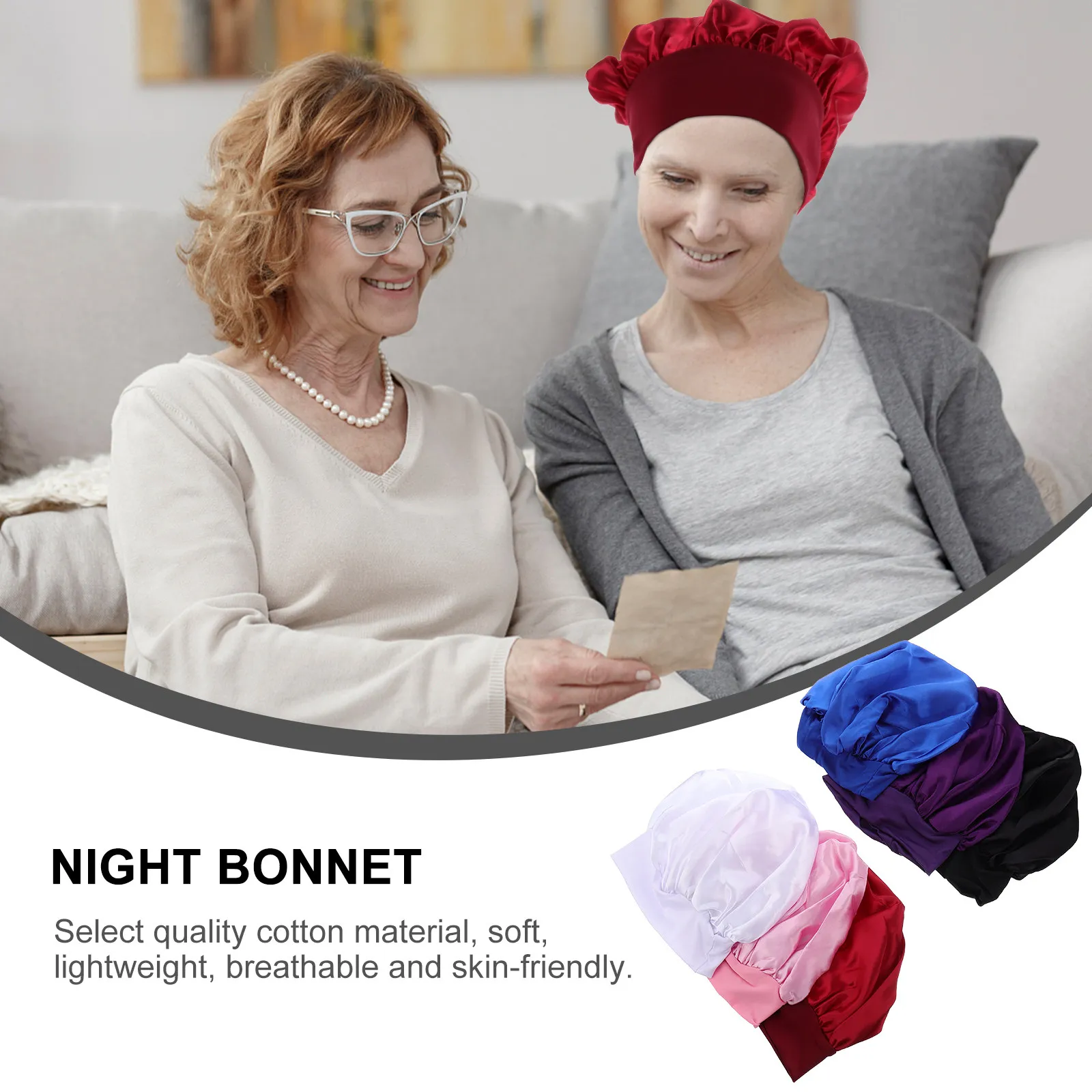 Набор из 6 женских атласных шапочек для сна с широкими полями, эластичные, мягкие, легкие, для защиты волос и глубокого кондиционирования
Набор из 6 женских атласных шапочек для сна с широкими полями, эластичные, мягкие, легкие, для защиты волос и глубокого кондиционирования