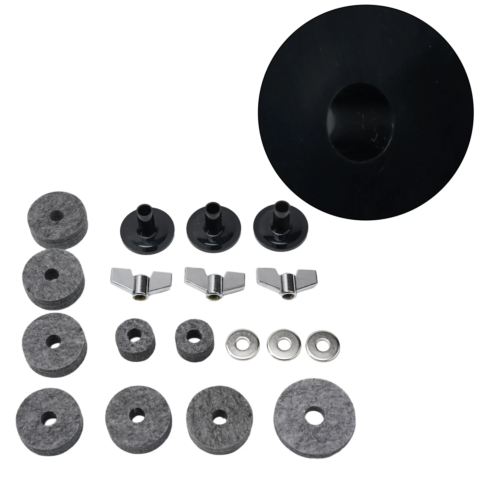 18Pcs Replacements Drums Felt Sets Drum Stands Felt Cymbal Sleeves Percussion Parts For Most Drums Jaw Drums Black
18Pcs Replacements Drums Felt Sets Drum Stands Felt Cymbal Sleeves Percussion Parts For Most Drums Jaw Drums Black
