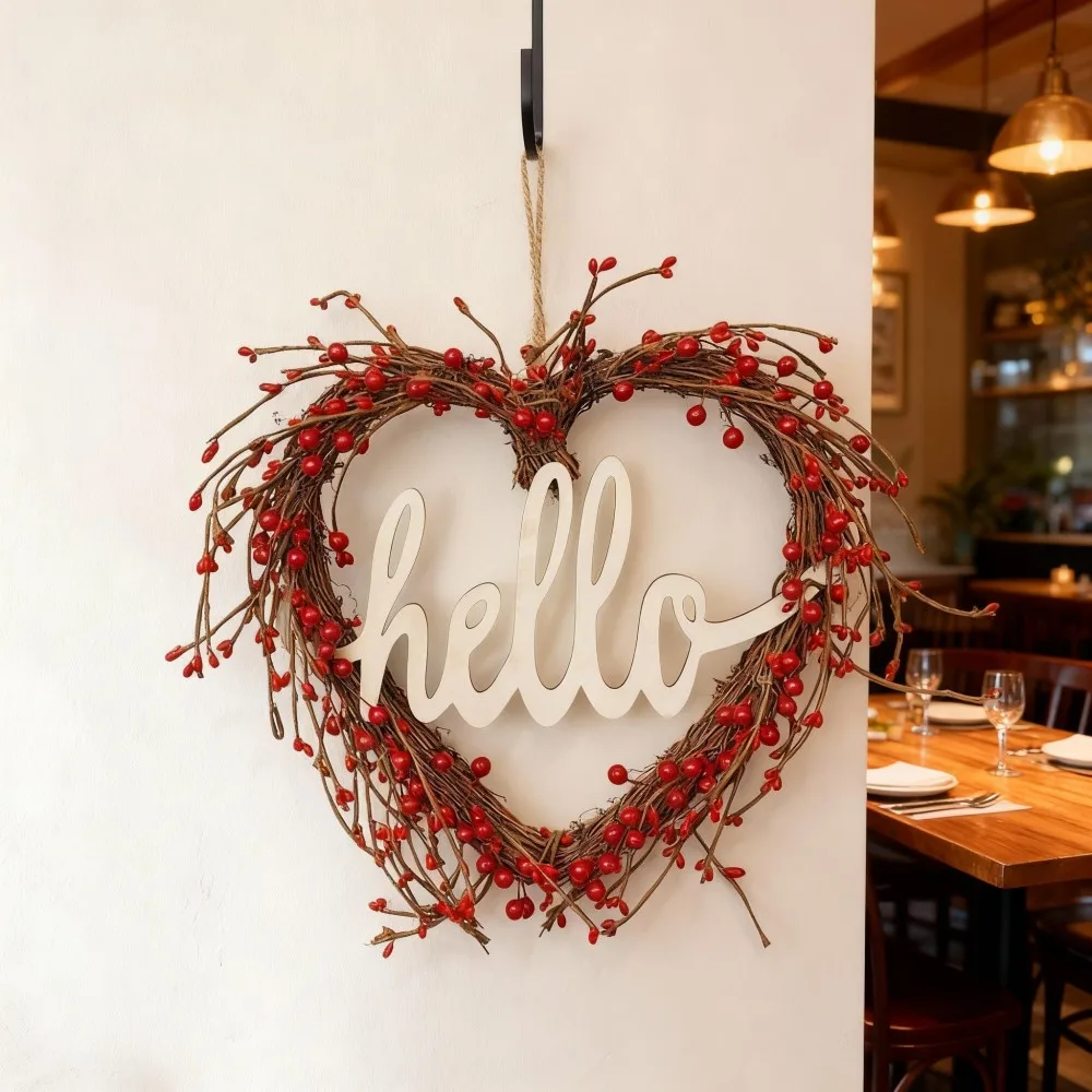 Цветочный венок на входную дверь ко Дню святого Валентина, подвесное украшение для дома, реквизит для свадебного декора
Цветочный венок на входную дверь ко Дню святого Валентина, подвесное украшение для дома, реквизит для свадебного декора