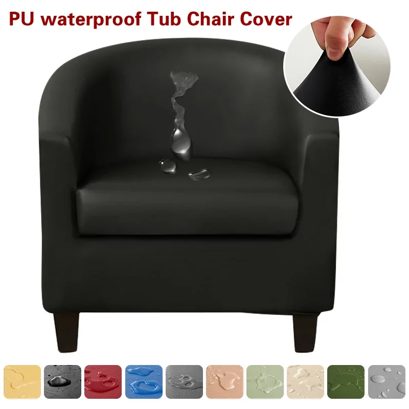 Waterproof Club Chair Slipcover PU Leather Barrel Chair Covers Non Slip Armchair Cover Tub Chair Slipcover for Hotel Receptio
Waterproof Club Chair Slipcover PU Leather Barrel Chair Covers Non Slip Armchair Cover Tub Chair Slipcover for Hotel Receptio