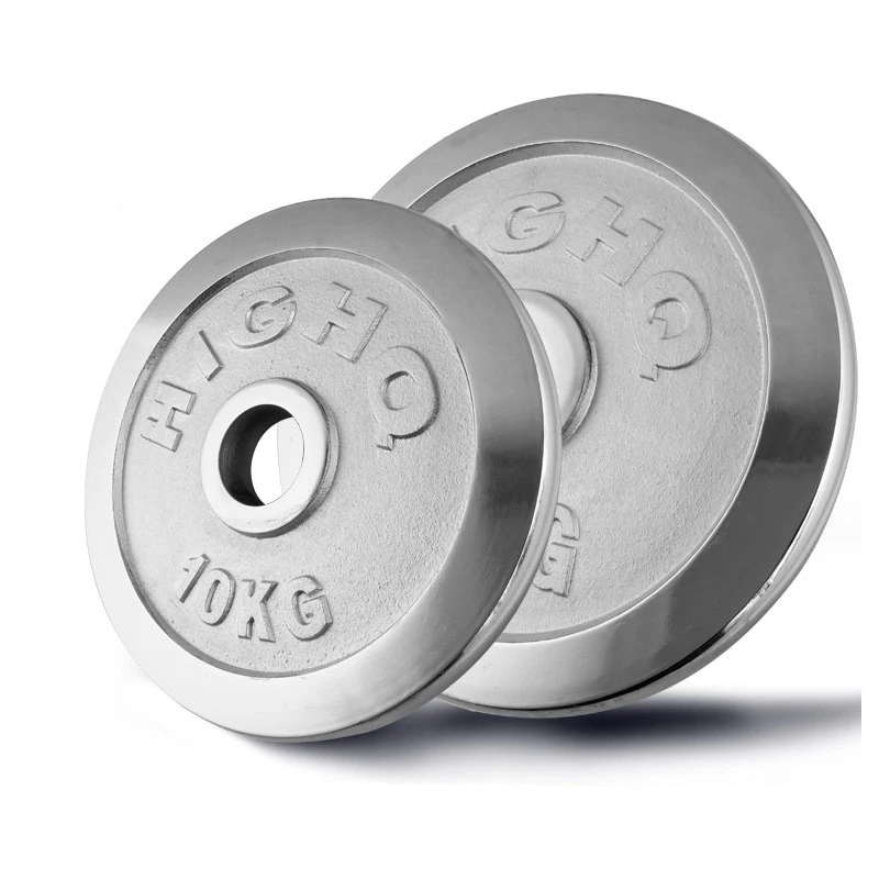 Gym Fitness Free Weight Lifting Silver Discs Cast Iron Stainless Steel Electroplated Barbell Calibrated Weight Plates
Gym Fitness Free Weight Lifting Silver Discs Cast Iron Stainless Steel Electroplated Barbell Calibrated Weight Plates