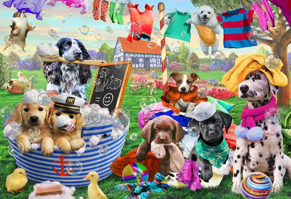 Деревянные головоломки Happy Dog, 1000/500/300 шт., головоломки, сложные семейные игры для игровой комнаты, спальни, гостиной
Деревянные головоломки Happy Dog, 1000/500/300 шт., головоломки, сложные семейные игры для игровой комнаты, спальни, гостиной