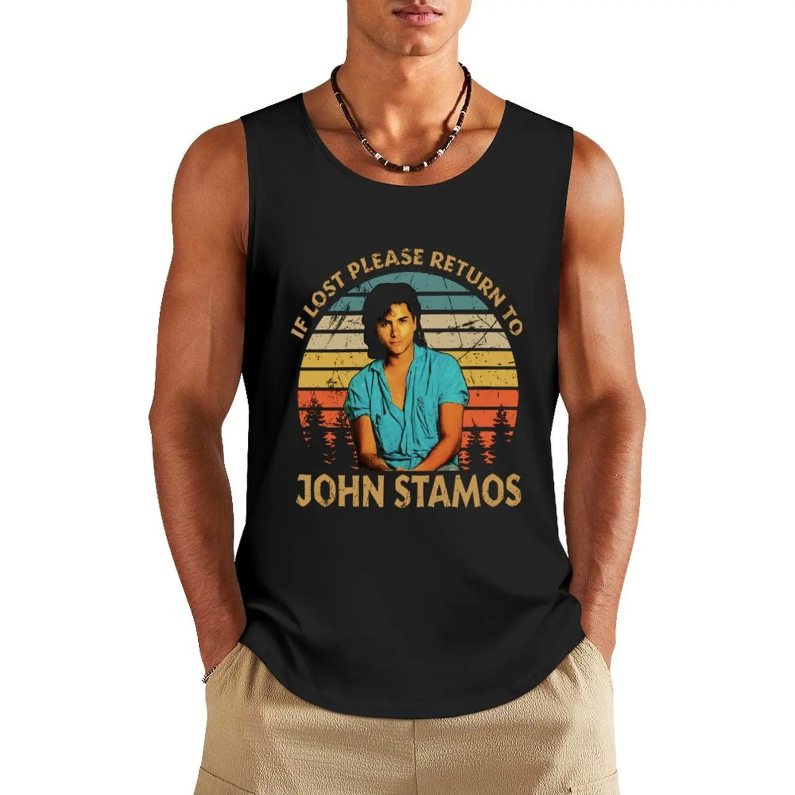 Proud John Stamos If Lost Please Return To Tank Top gym Men's t-shirts bodybuilding man Men's summer clothes Sleeveless men
Proud John Stamos If Lost Please Return To Tank Top gym Men's t-shirts bodybuilding man Men's summer clothes Sleeveless men