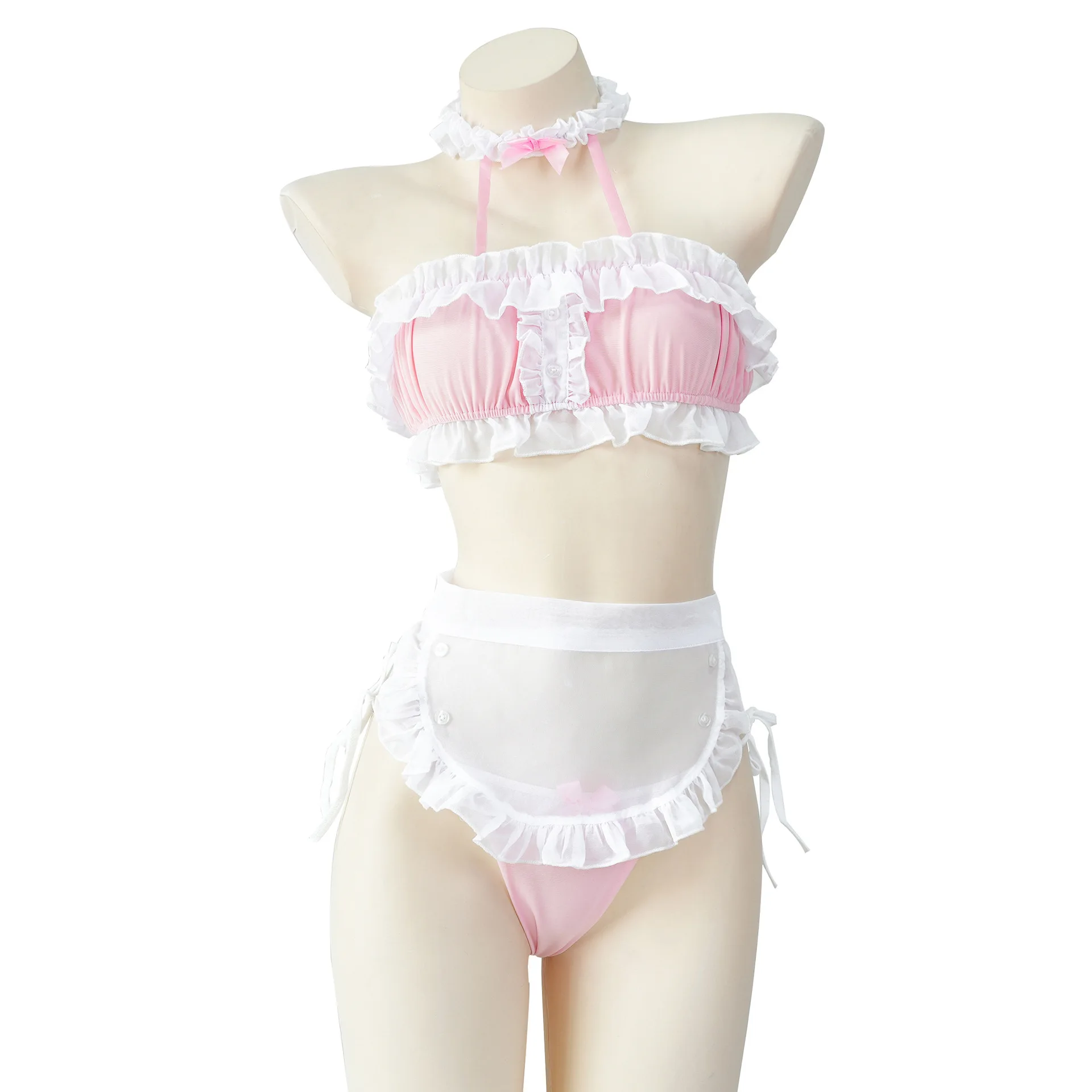 Women Lingerie Exotic Sets Home Sleeping Nightwear Lace Top Bra Apron Underpants Maid Cosplay Role Play Uniform
Women Lingerie Exotic Sets Home Sleeping Nightwear Lace Top Bra Apron Underpants Maid Cosplay Role Play Uniform