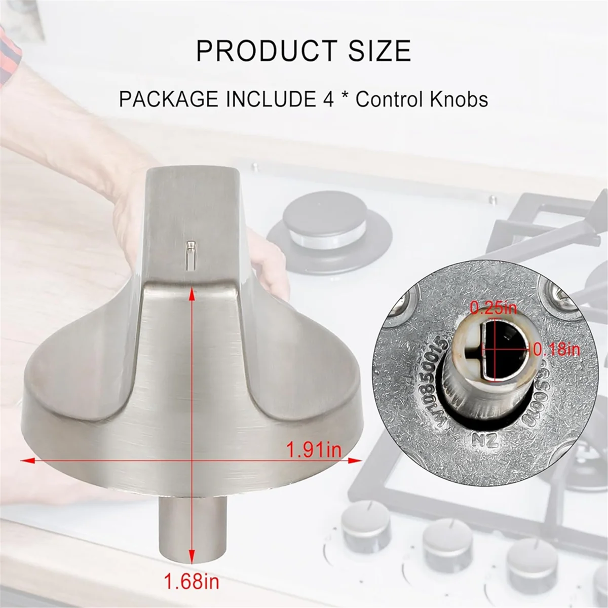 CMHI 4PCS W11517334 Oven Range Stove Knob Assembly Replacement for Whirlpool Gas Ranges W11122869, W10850033
CMHI 4PCS W11517334 Oven Range Stove Knob Assembly Replacement for Whirlpool Gas Ranges W11122869, W10850033