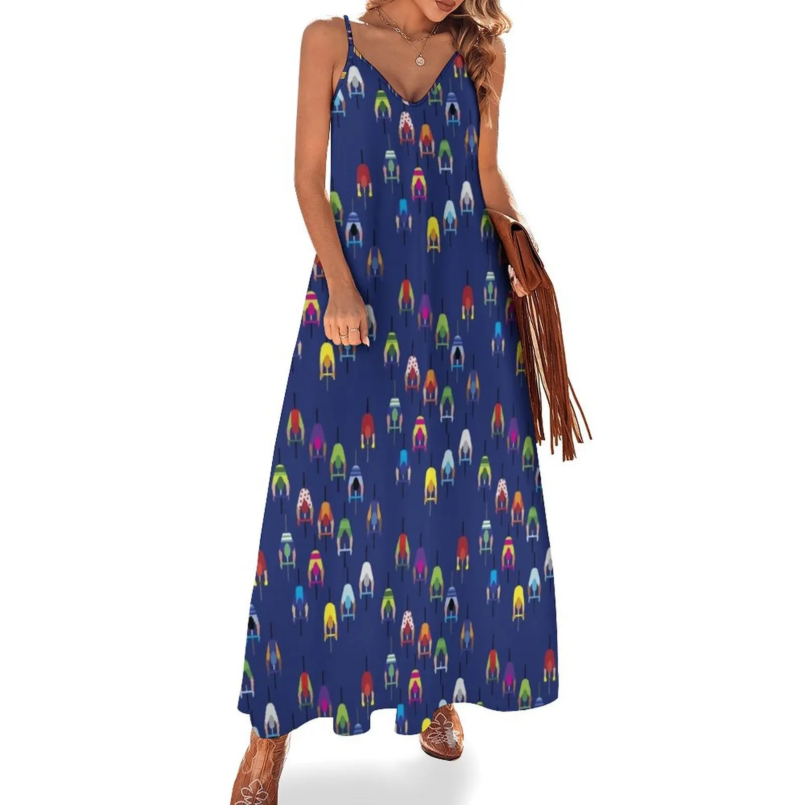 The Peloton Cyclists – navy blue Sleeveless Dress dress for women summer clothes Clothing Dress
The Peloton Cyclists – navy blue Sleeveless Dress dress for women summer clothes Clothing Dress